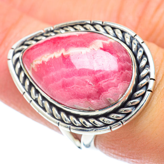 Rhodochrosite Rings handcrafted by Ana Silver Co - RING56045