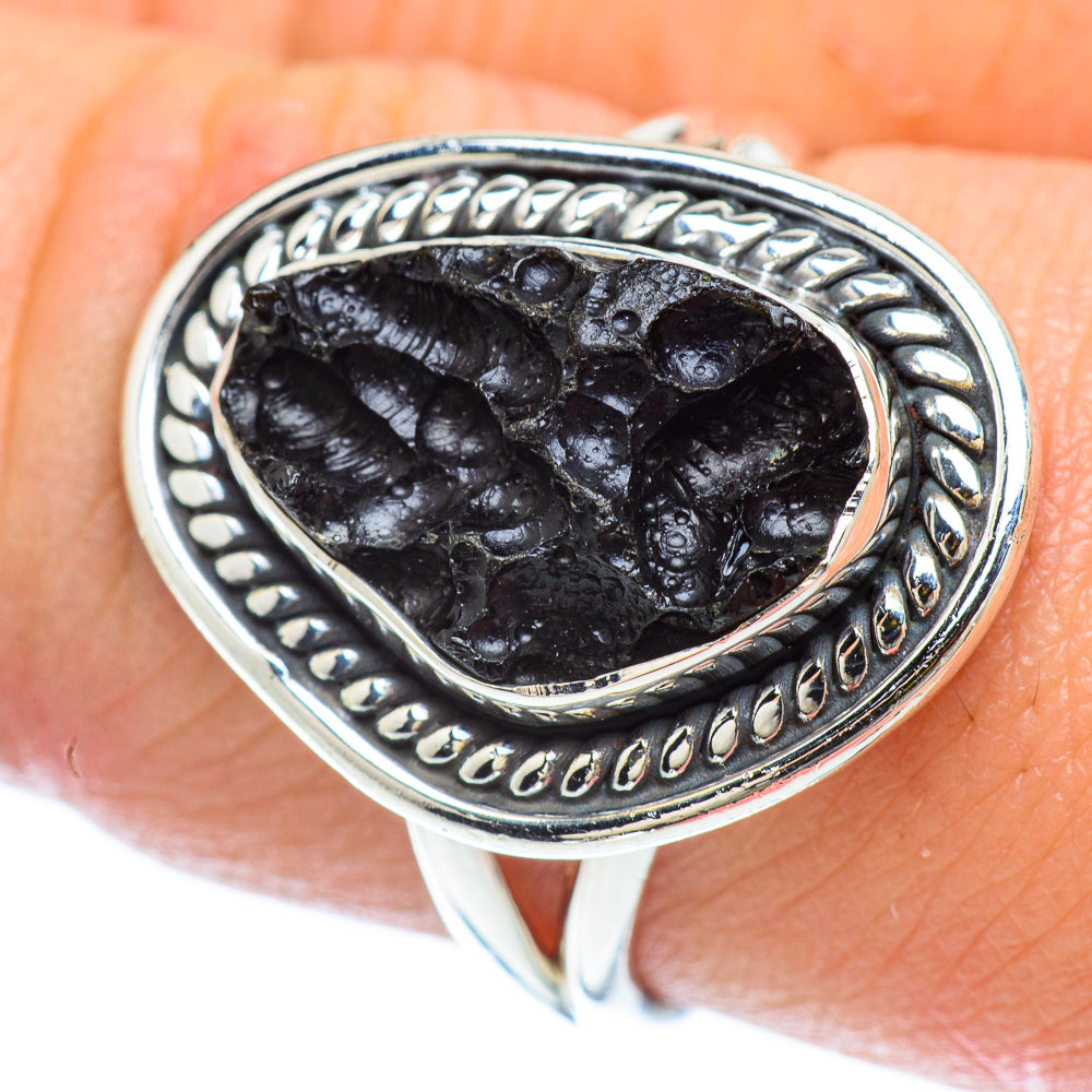 Tektite Rings handcrafted by Ana Silver Co - RING56046