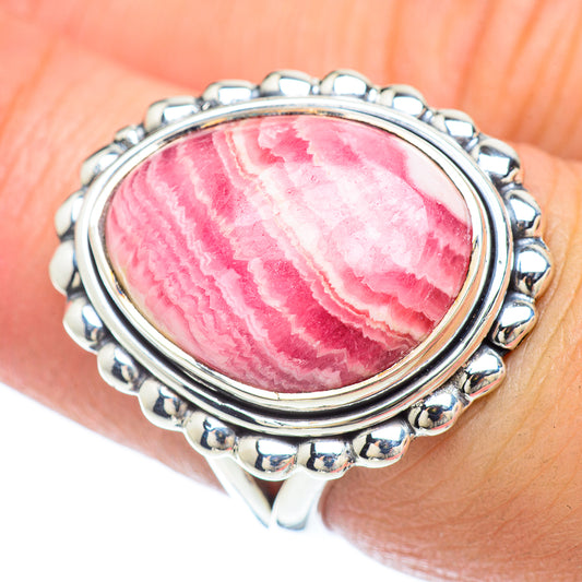 Rhodochrosite Rings handcrafted by Ana Silver Co - RING56069