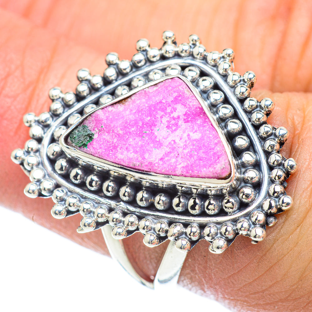 Cobalto Calcite Druzy Rings handcrafted by Ana Silver Co - RING56071