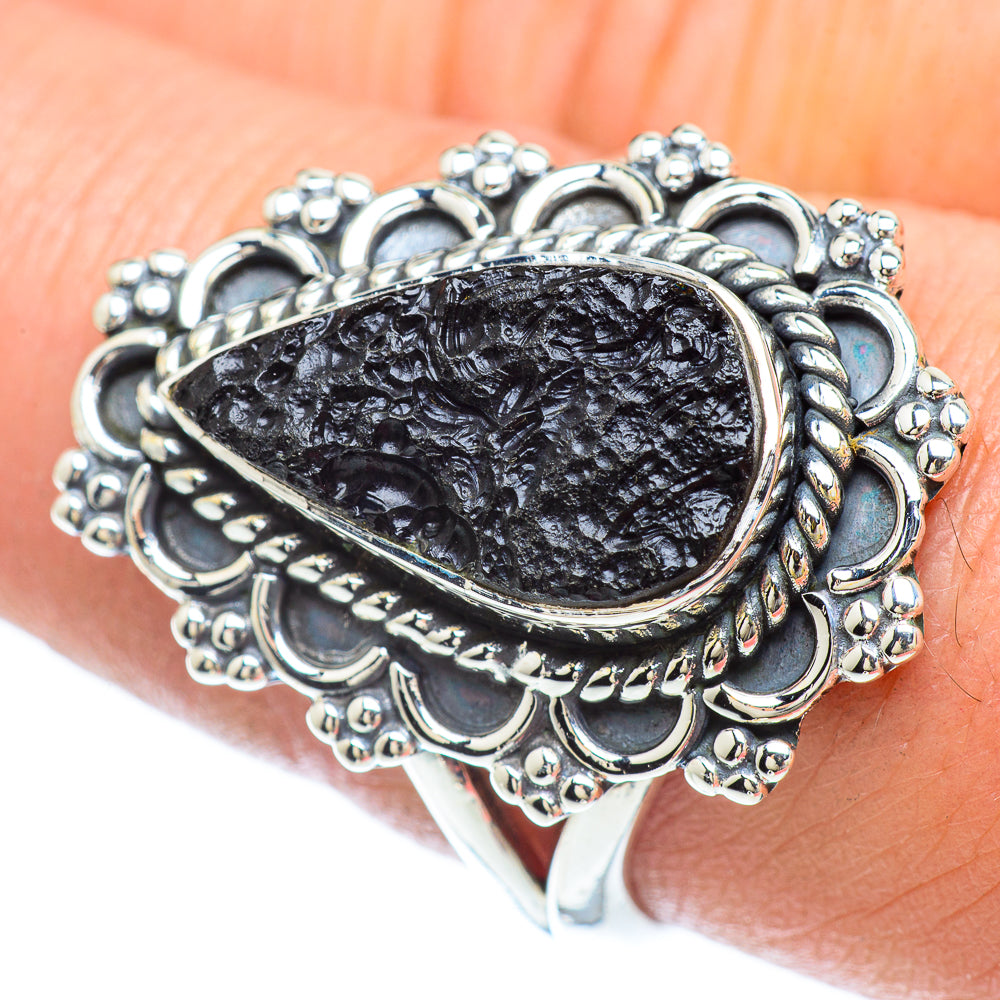 Tektite Rings handcrafted by Ana Silver Co - RING56073