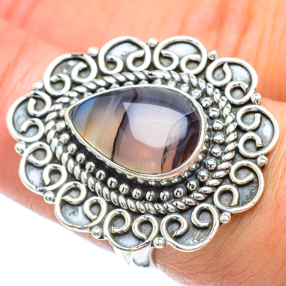 Montana Agate Rings handcrafted by Ana Silver Co - RING56075