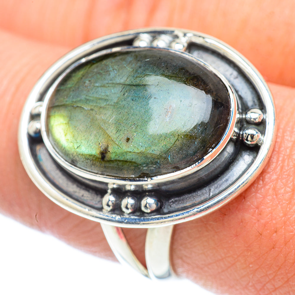 Labradorite Rings handcrafted by Ana Silver Co - RING56085