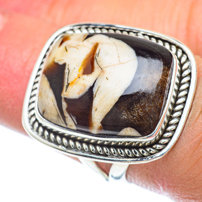 Peanut Wood Jasper Rings handcrafted by Ana Silver Co - RING56091