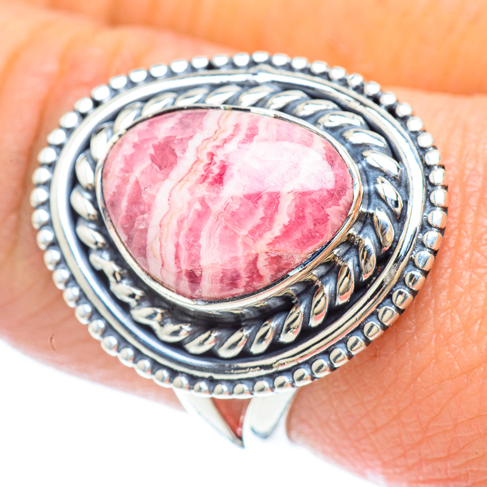 Rhodochrosite Rings handcrafted by Ana Silver Co - RING56093