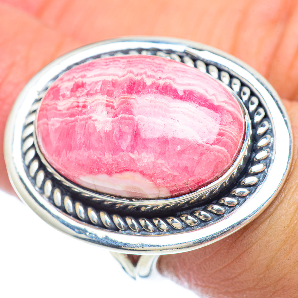Rhodochrosite Rings handcrafted by Ana Silver Co - RING56095