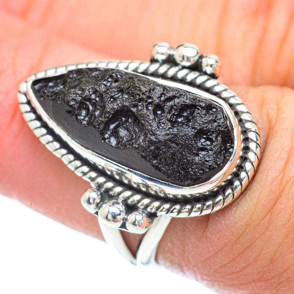 Tektite Rings handcrafted by Ana Silver Co - RING56098