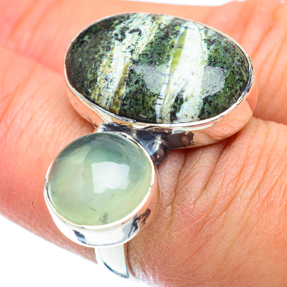 Lizard Jasper Rings handcrafted by Ana Silver Co - RING56112