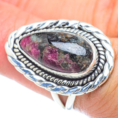 Russian Eudialyte Rings handcrafted by Ana Silver Co - RING56119
