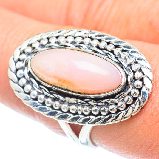 Pink Opal Rings handcrafted by Ana Silver Co - RING56120