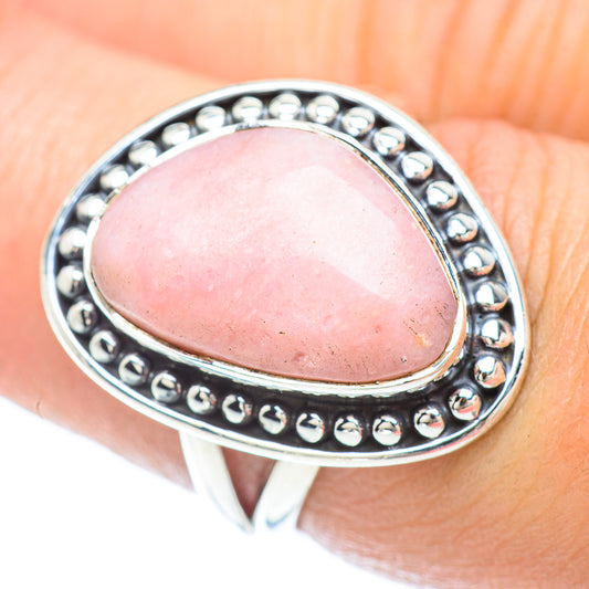 Pink Opal Rings handcrafted by Ana Silver Co - RING56123