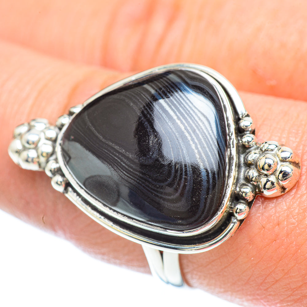 Psilomelane Rings handcrafted by Ana Silver Co - RING56128