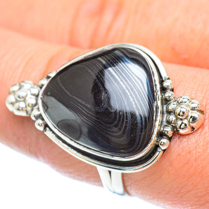 Psilomelane Rings handcrafted by Ana Silver Co - RING56128