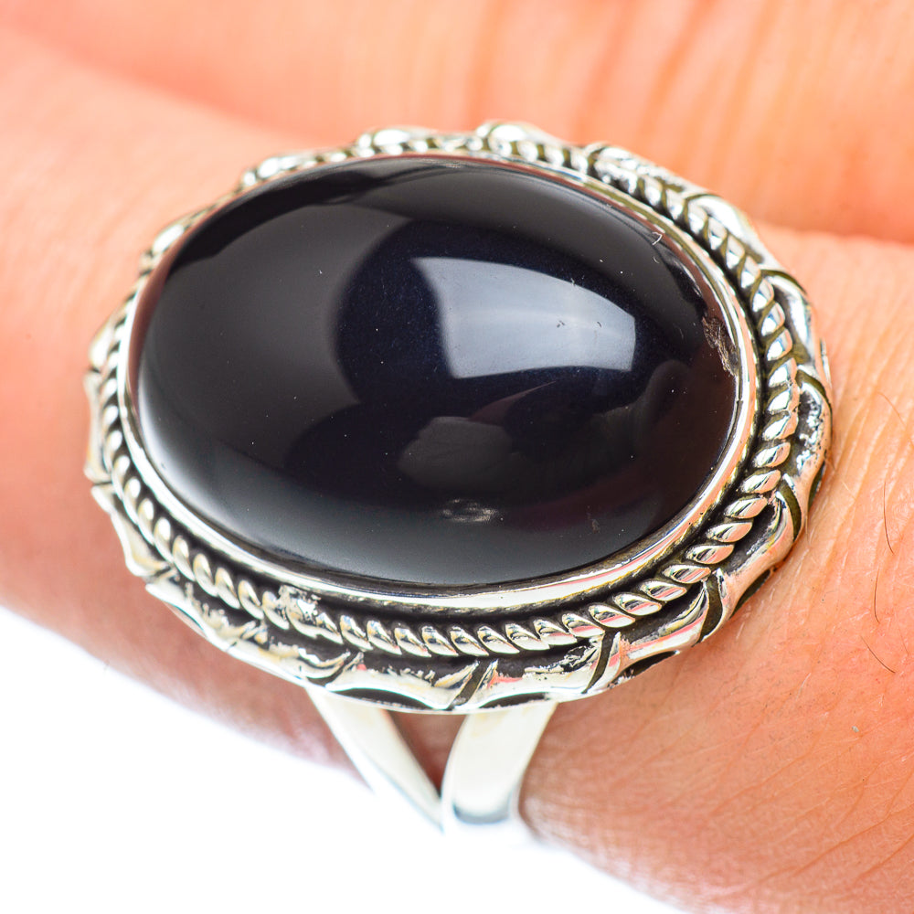 Black Onyx Rings handcrafted by Ana Silver Co - RING56129