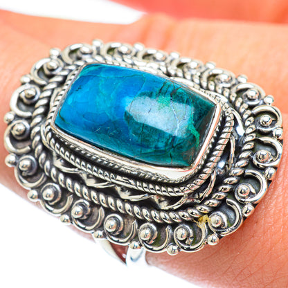 Chrysocolla Rings handcrafted by Ana Silver Co - RING56139
