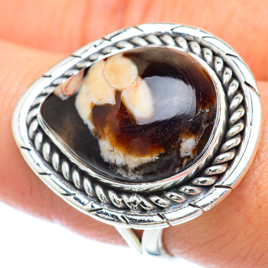Peanut Wood Jasper Rings handcrafted by Ana Silver Co - RING56158