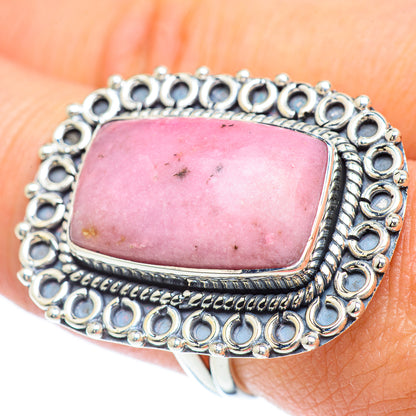 Rhodonite Rings handcrafted by Ana Silver Co - RING56163