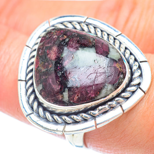 Russian Eudialyte Rings handcrafted by Ana Silver Co - RING56168