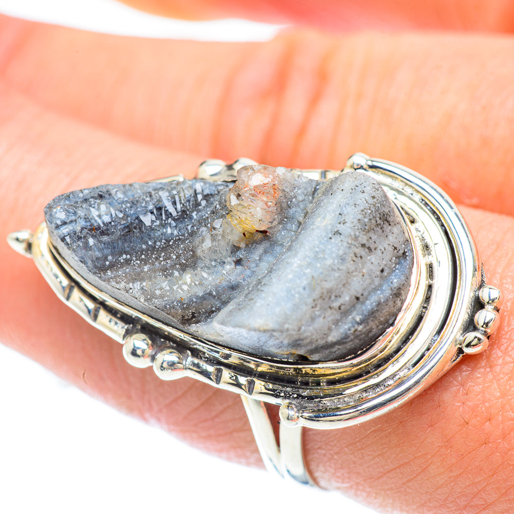 Desert Druzy Rings handcrafted by Ana Silver Co - RING56177