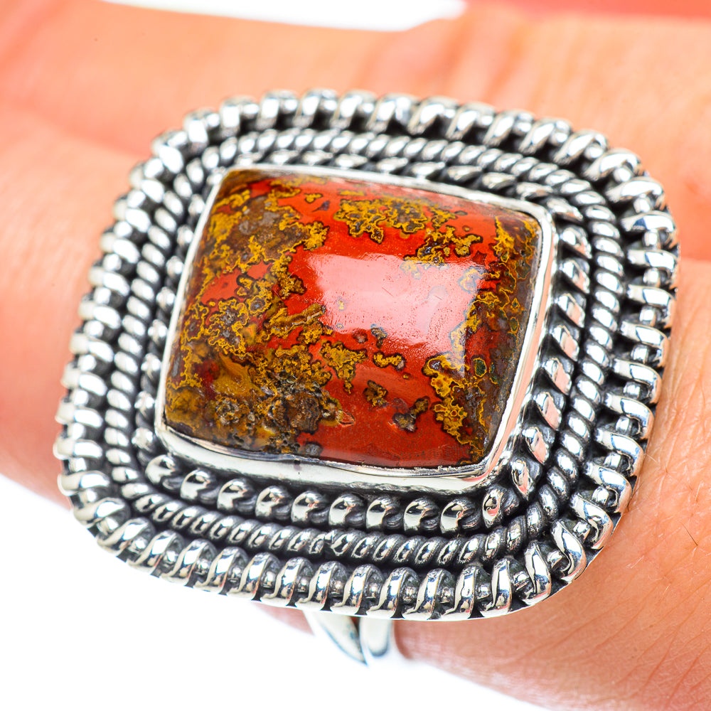Red Jasper Rings handcrafted by Ana Silver Co - RING56195