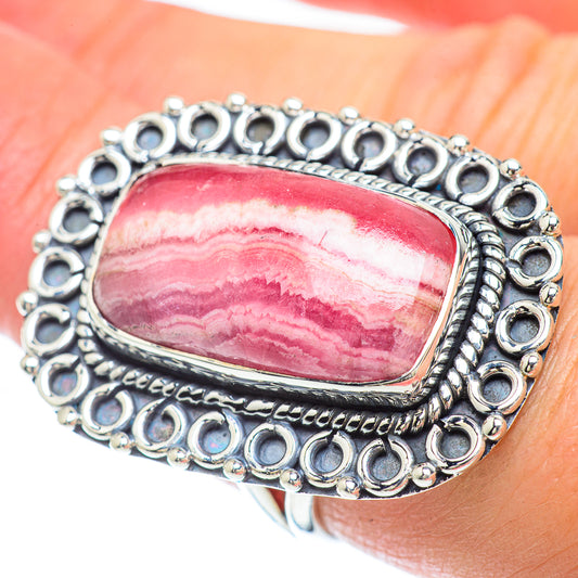 Rhodochrosite Rings handcrafted by Ana Silver Co - RING56201