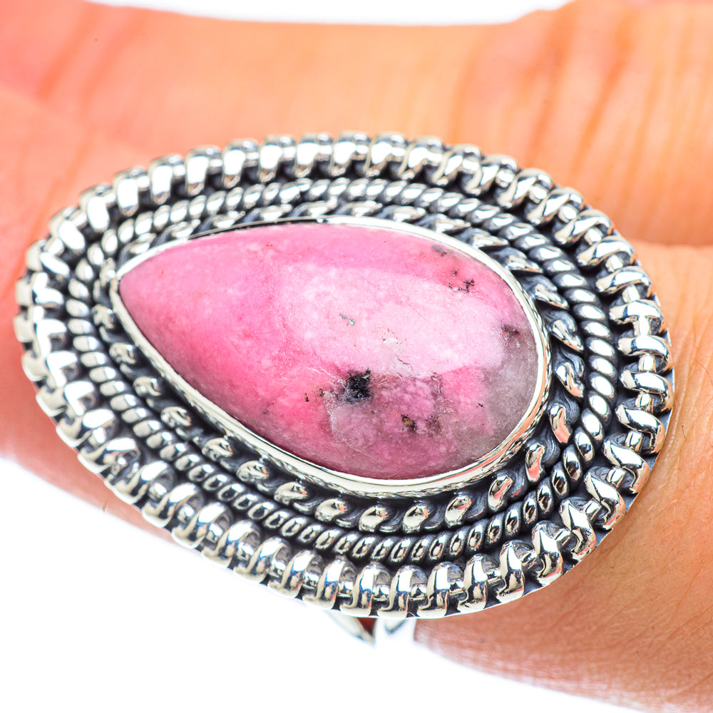 Rhodonite Rings handcrafted by Ana Silver Co - RING56202