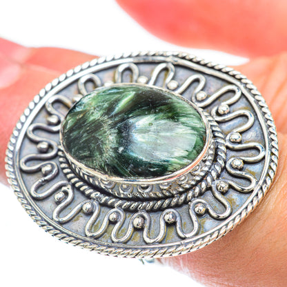 Seraphinite Rings handcrafted by Ana Silver Co - RING56227