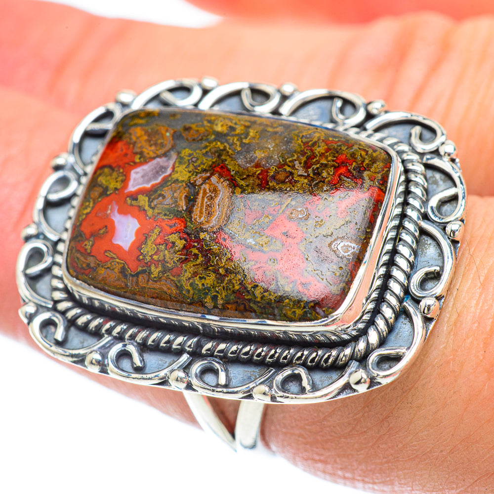 Red Jasper Rings handcrafted by Ana Silver Co - RING56228