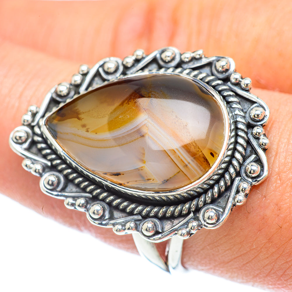 Montana Agate Rings handcrafted by Ana Silver Co - RING56231