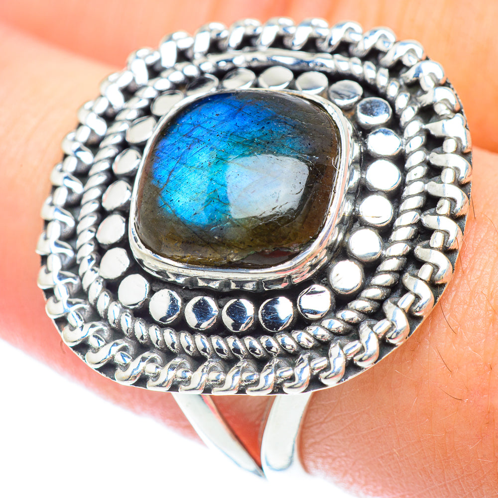 Labradorite Rings handcrafted by Ana Silver Co - RING56238