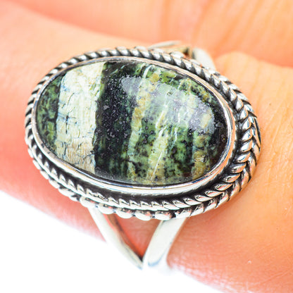Lizard Jasper Rings handcrafted by Ana Silver Co - RING56242