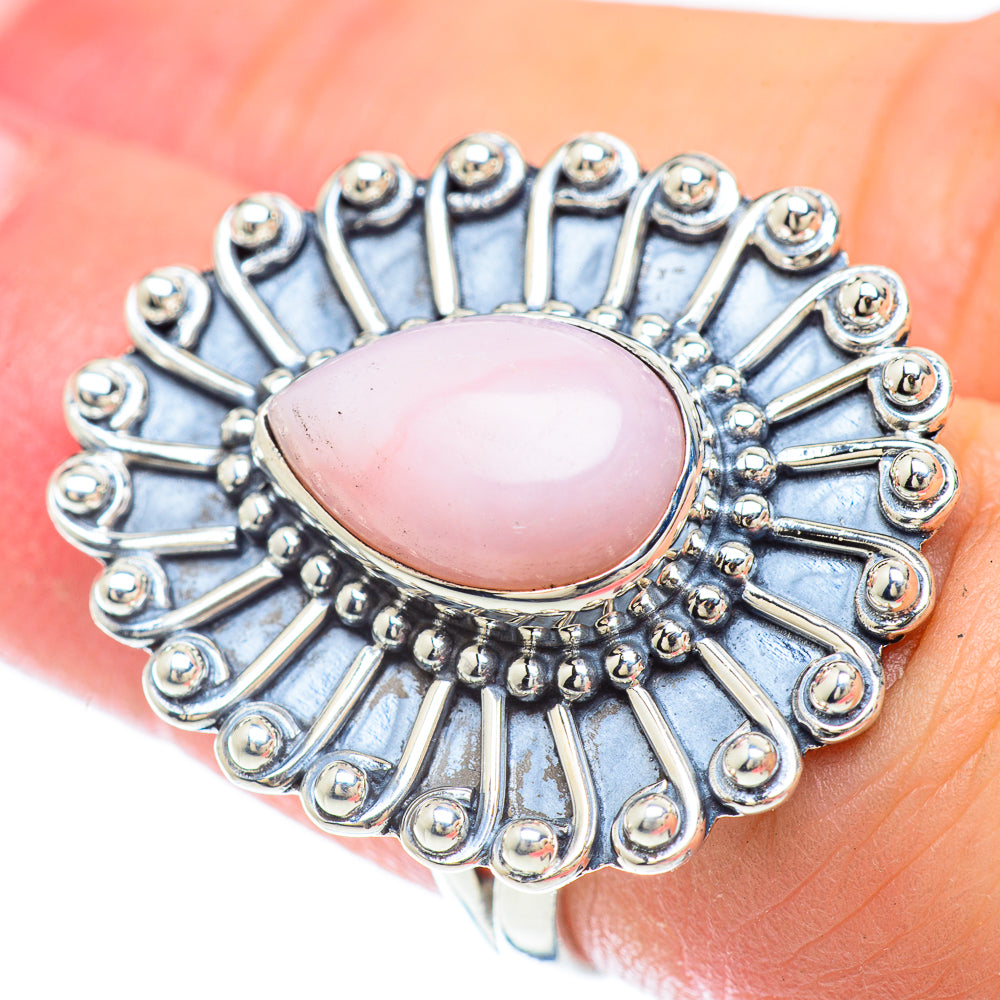 Pink Opal Rings handcrafted by Ana Silver Co - RING56251