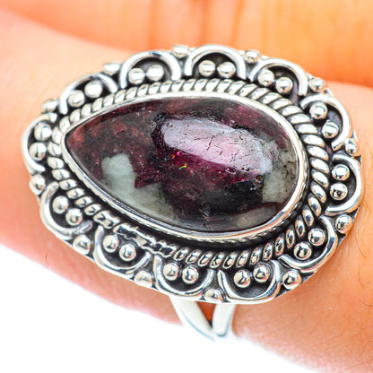 Russian Eudialyte Rings handcrafted by Ana Silver Co - RING56252