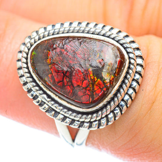 Ammolite Rings handcrafted by Ana Silver Co - RING56254