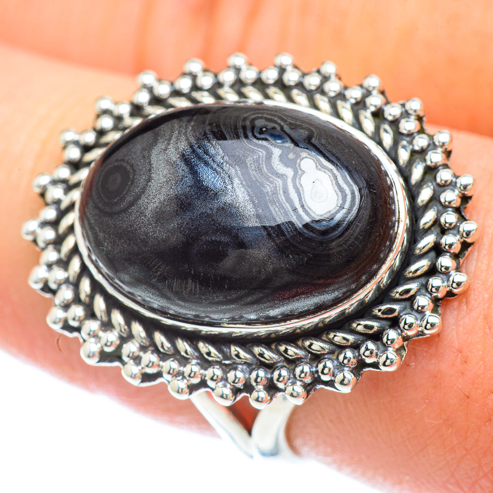 Psilomelane Rings handcrafted by Ana Silver Co - RING56257