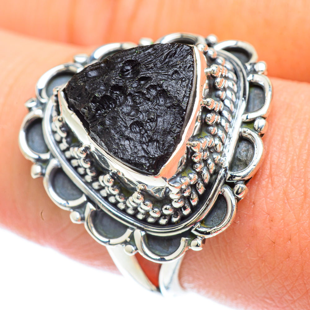 Tektite Rings handcrafted by Ana Silver Co - RING56258