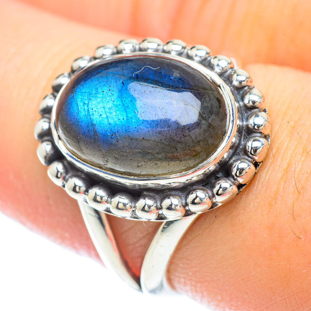 Labradorite Rings handcrafted by Ana Silver Co - RING56268