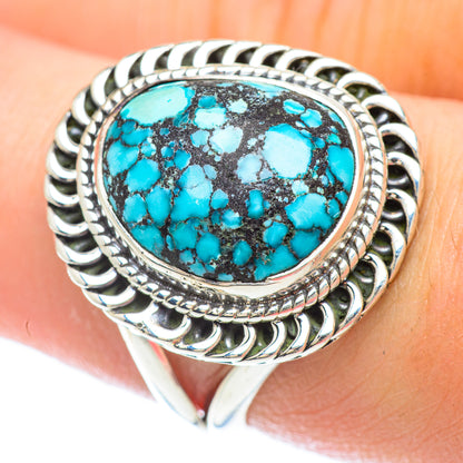 Tibetan Turquoise Rings handcrafted by Ana Silver Co - RING56269