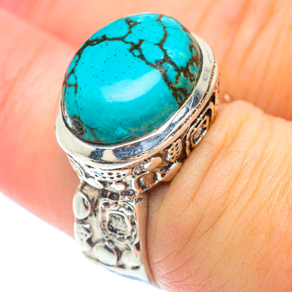 Tibetan Turquoise Rings handcrafted by Ana Silver Co - RING56271