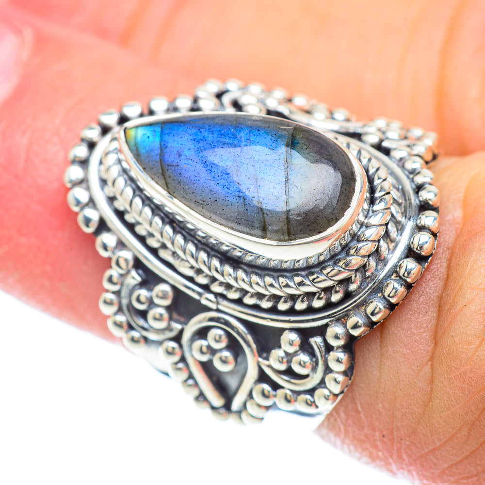 Labradorite Rings handcrafted by Ana Silver Co - RING56273