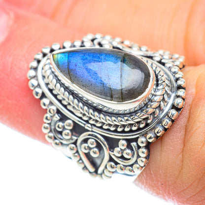 Labradorite Rings handcrafted by Ana Silver Co - RING56273