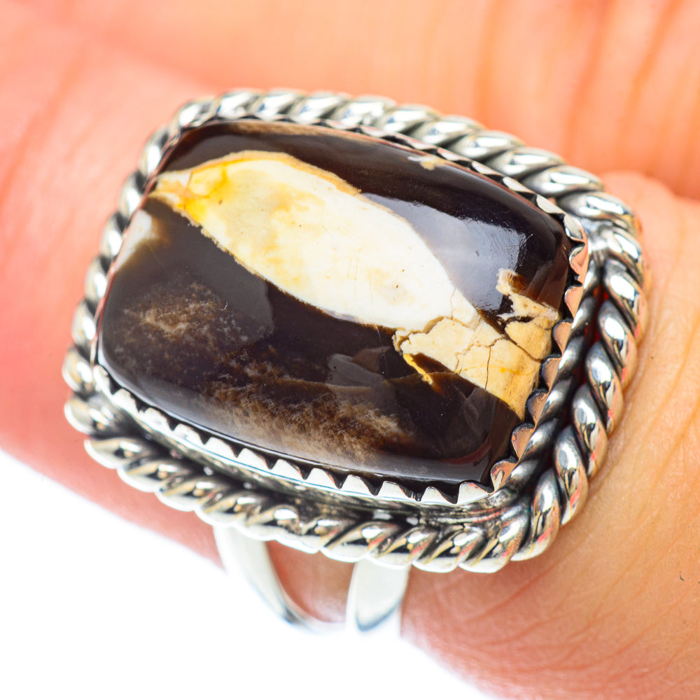 Peanut Wood Jasper Rings handcrafted by Ana Silver Co - RING56282