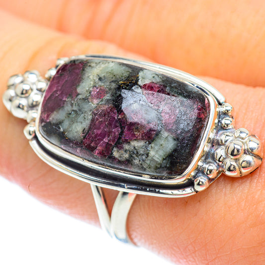 Russian Eudialyte Rings handcrafted by Ana Silver Co - RING56288