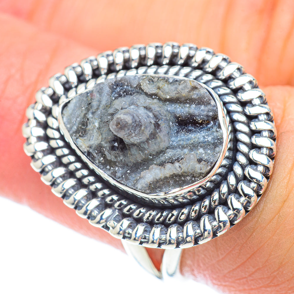 Desert Druzy Rings handcrafted by Ana Silver Co - RING56298