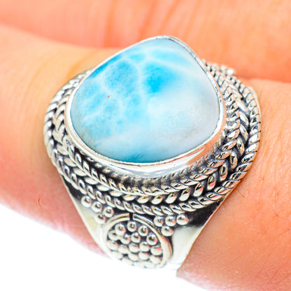 Larimar Rings handcrafted by Ana Silver Co - RING56304