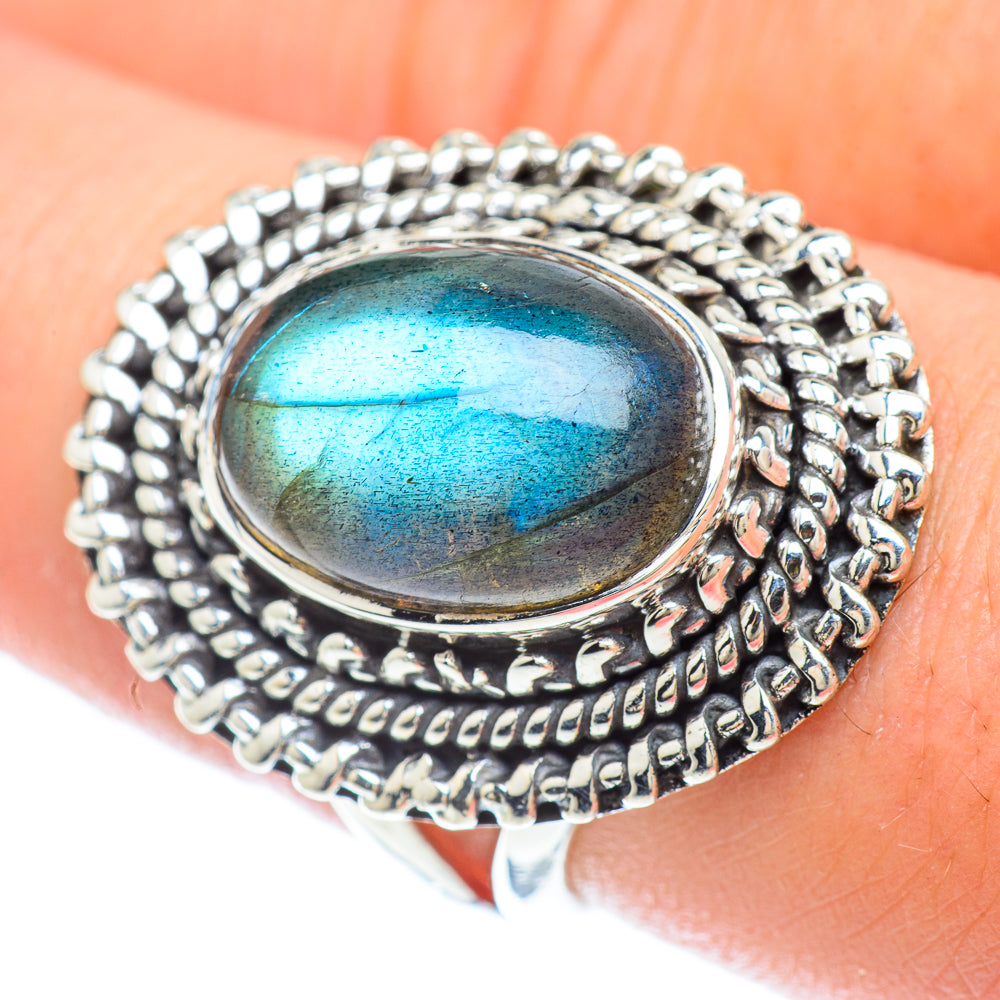 Labradorite Rings handcrafted by Ana Silver Co - RING56306