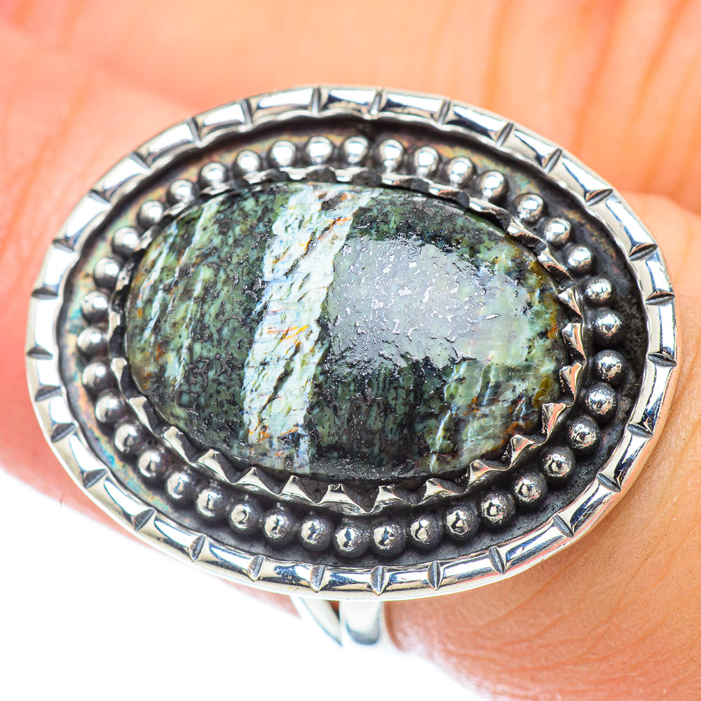 Lizard Jasper Rings handcrafted by Ana Silver Co - RING56307