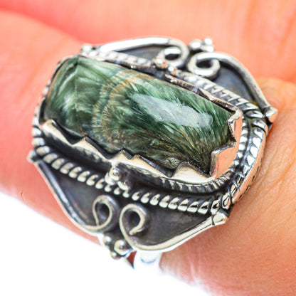 Seraphinite Rings handcrafted by Ana Silver Co - RING56308