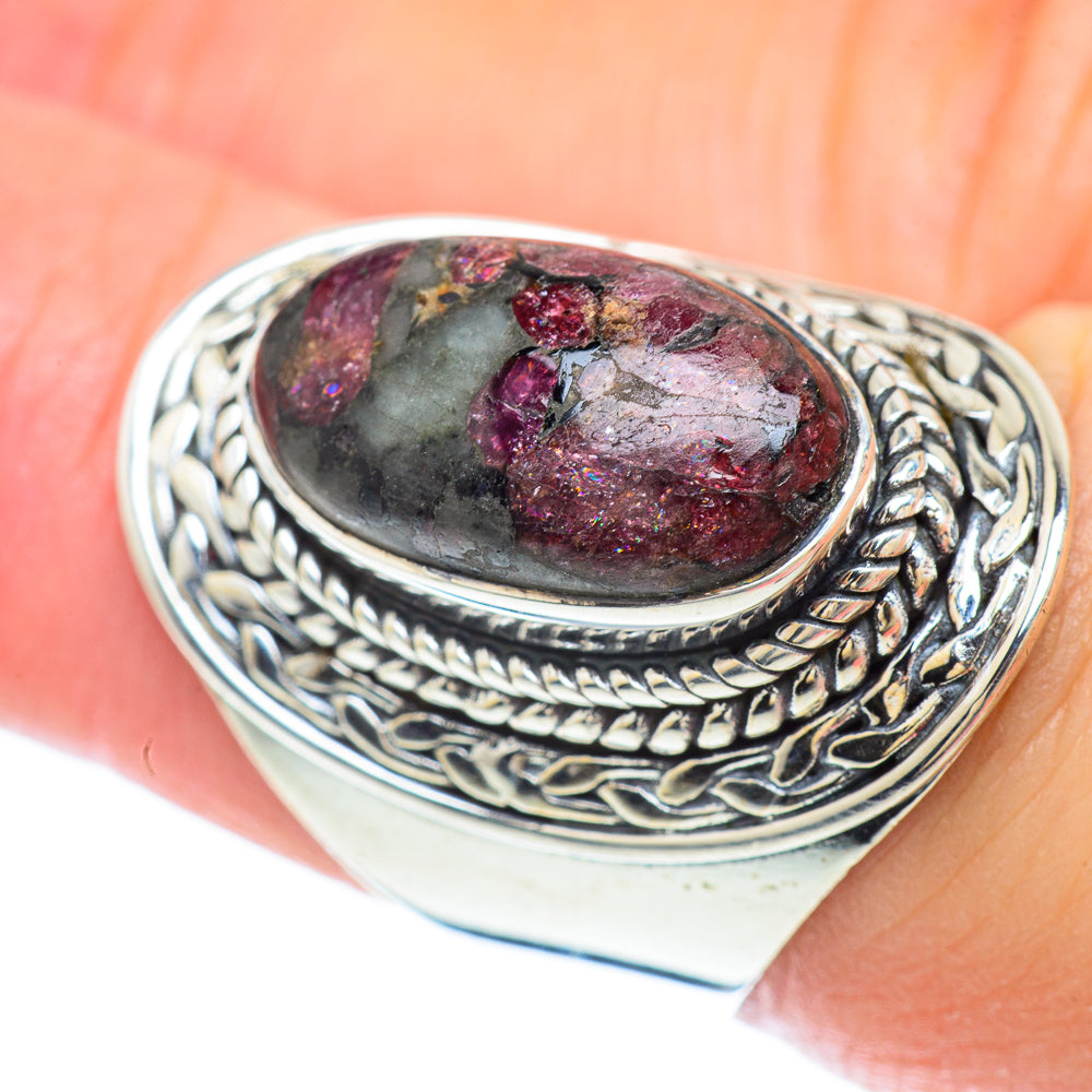 Russian Eudialyte Rings handcrafted by Ana Silver Co - RING56321