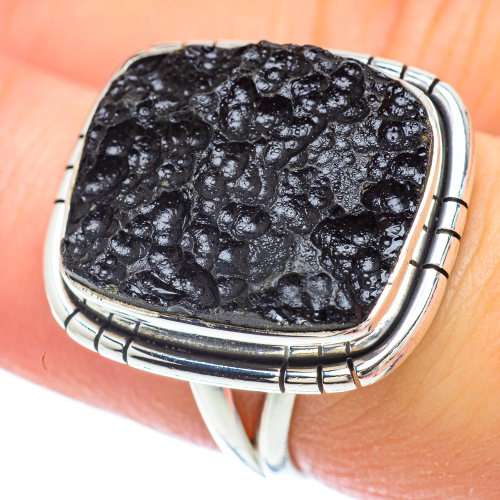 Tektite Rings handcrafted by Ana Silver Co - RING56326